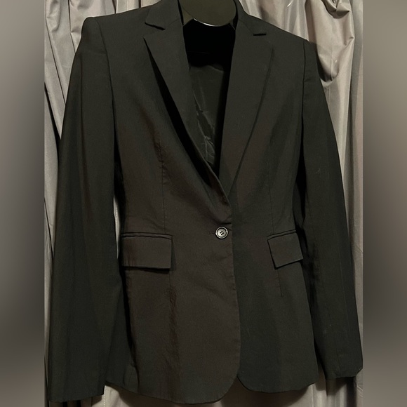 Express Design Studio Size 4 Black Button Up Blazer - Picture 5 of 11